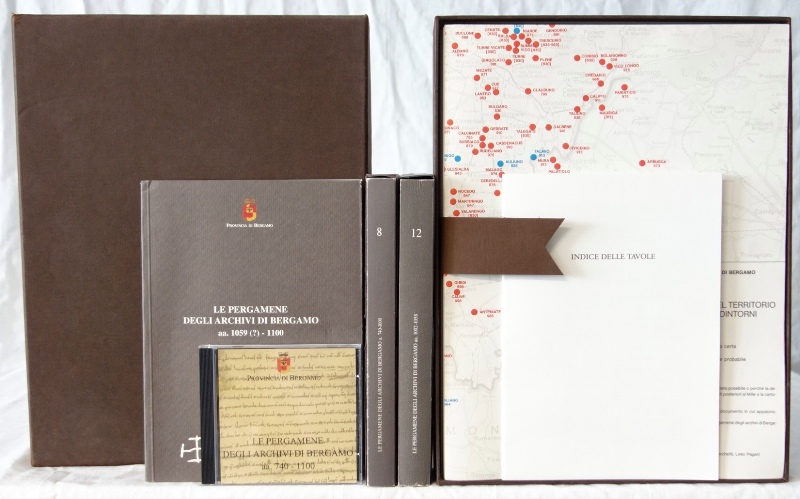 Le Pergamene degli Archivi di Bergamo. 5 Bde. Bergamo 1988-2000