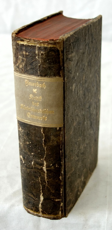 FEUERBACH,P.J.A., Kritik des Kleinschrodischen Entwurfs. 01.A. Gießen 1804