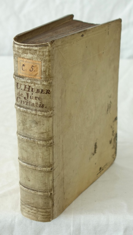 HUBER,U., De jure civitatis libri tres. 03.A. Franeker 1698