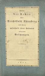 Popp, Rechte der Reichstadt außerhalb ihres Gebietes. 1802