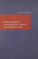 JAKOBS, Hugolinusglossen. Frankfurt/M. 2017