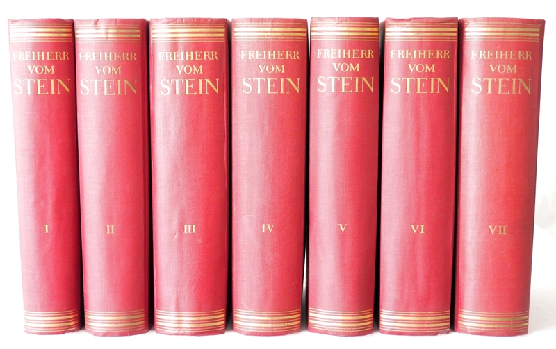 STEIN,F.K.v., Briefwechsel, Denkschriften und Aufzeichungen. 7 Bde. Bln. 1931-37