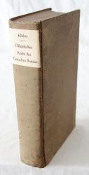 Klüber, Öffentl. Recht des Teutschen Bundes. 3.A. Frankfurt/M. 1831