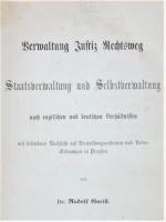 GNEIST, Verwaltung, Justiz, Rechtsweg. Berlin 1869. Tb