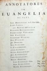Annotatores in Evangelia. o. Ort ca. 1670