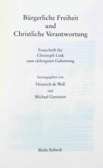 Link: Festschrift zum 70. Geburtstag. Tübingen 2003