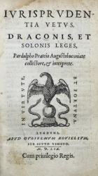 PRATEIUS, Iurisprudentia vetus. Lyon 1559