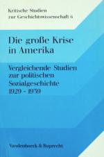 WINKLER, Die große Krise in Amerika. Göttingen 1973