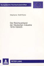 WOLFF-ROHÉ, Reichsverband der Dt. Industrie. Frankfurt/M. 2001