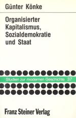 KÖNKE, Organisierter Kapitalismus. Wiesbaden 1987