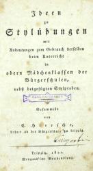 Hiersche, Ideen zu Stylübungen. Leipzig 1821-1824