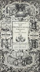 CARPZOV, Jurisprudentia Forensis. Frankfurt/M. 1644. Vortitel