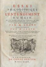 Locke, Essai philosophique concernant l'entendement humain. 3.A. Amsterdam 1735
