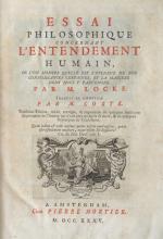 Locke, Essai philosophique concernant l'entendement humain. 3.A. Amsterdam 1735